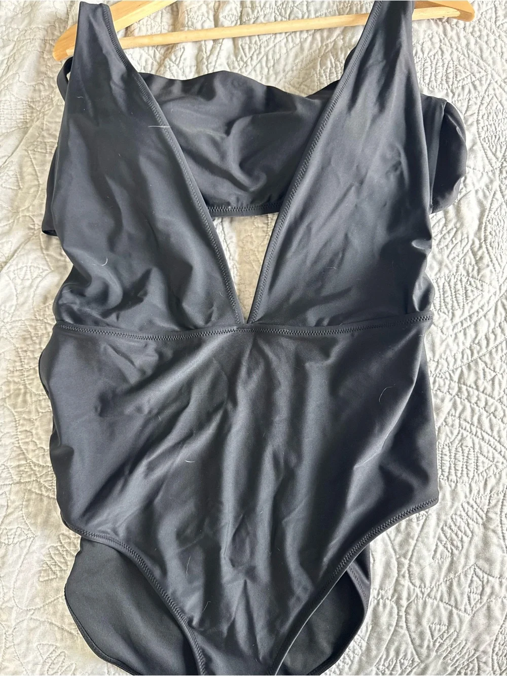 aerie Black One-Piece Swimsuit